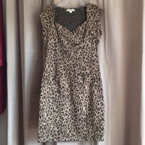 Leopard print bodycon dress